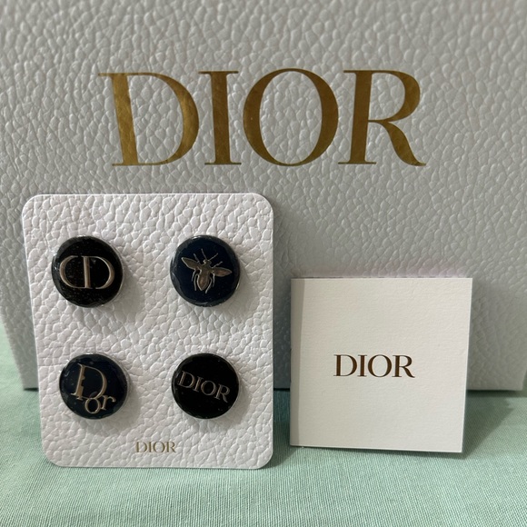 Authentic beauty Dior Black and navy blue pins - Picture 1 of 6